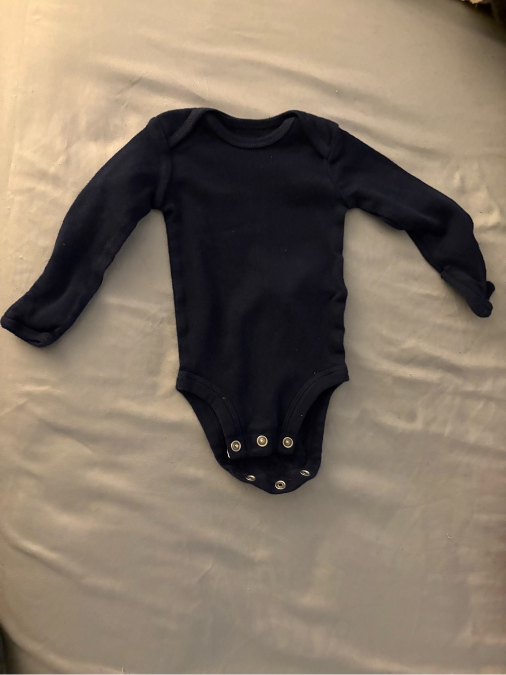 Carter's Navy Long-Sleeve Baby Bodysuit